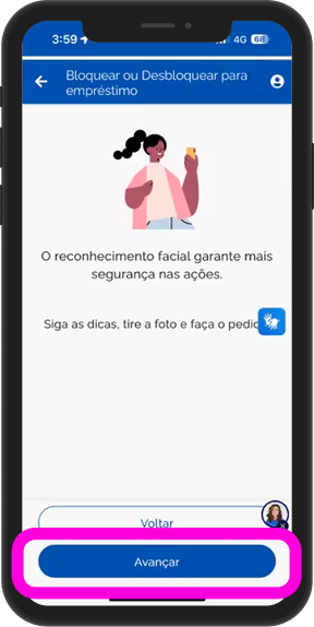 Instruçoes para desbloqueio beneficio inss, passo 9
